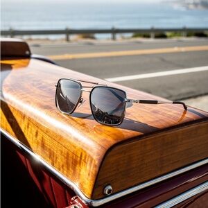 Salvatore Ferragamo SF298S 037 Titanium 59-17-145mm Grey Navigator Sunglasses